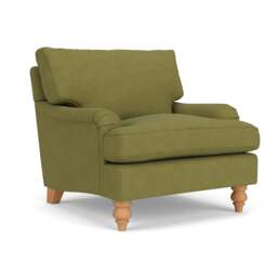 Morris Armchair - Apple - House Linen Mix - The Cotswold Company