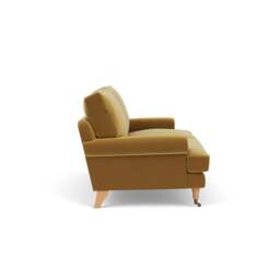 3 Seater Sofa - Mustard - Matt Velvet - Stewart - The Cotswold Company - thumbnail 3