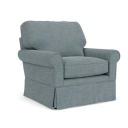 Armchair - Teal marl - Rustic Weave - Dawson - The Cotswold Company