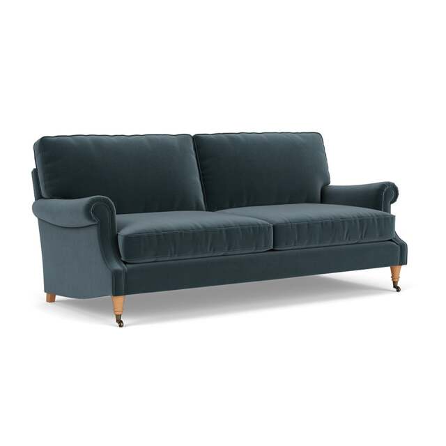 4 Seater Sofa - Night Sky - Matt Velvet - Taylor High Back - The Cotswold Company - image 1