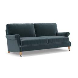 4 Seater Sofa - Night Sky - Matt Velvet - Taylor High Back - The Cotswold Company - thumbnail 1