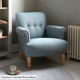 Armchair - Dove grey - House Linen Mix - Harriet - The Cotswold Company - thumbnail 6