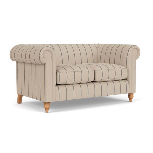 2 Seater Sofa - Charcoal - Compton Stripe - Rayner - The Cotswold Company - image 1