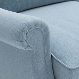 Large 2 Seater Sofa - Teal marl - Rustic weave - Taylor High Back - The Cotswold Company - thumbnail 4