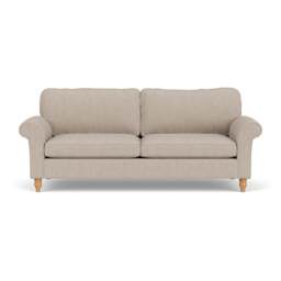 4 Seater Sofa - Natural - Luxury Italian Linen - Hurley - The Cotswold Company - thumbnail 2