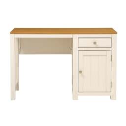 Chalford Warm White Single Pedestal Desk - The Cotswold Company - thumbnail 2