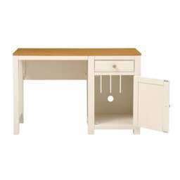 Chalford Warm White Single Pedestal Desk - The Cotswold Company - thumbnail 3