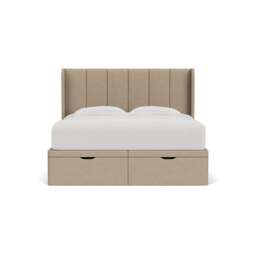 Parker Super King Ottoman Storage Bed - Natural - House Linen Mix - The Cotswold Company - thumbnail 2