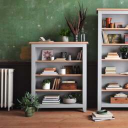 Medium Bookcase - Chester Dove Grey - The Cotswold Company - thumbnail 2