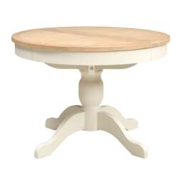 Round Extending Dining Table and 4 Spindleback Chairs - Chester Classic Cream - The Cotswold Company - thumbnail 4