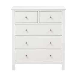Simply Cotswold Pure White 5 Drawer Chest - The Cotswold Company - thumbnail 2