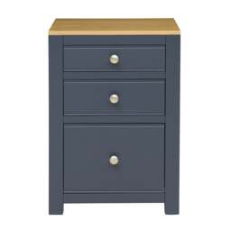 3 Drawer Filing Cabinet - Chalford Inky Blue - The Cotswold Company - thumbnail 3