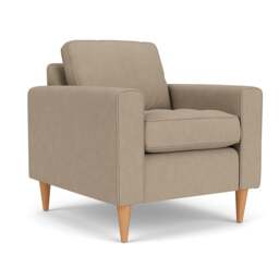 Armchair - Natural - House Linen Mix - Saxon - The Cotswold Company - thumbnail 1