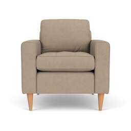 Armchair - Natural - House Linen Mix - Saxon - The Cotswold Company - thumbnail 2