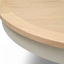 4-6 Seater Round Extending Dining Table - Chester Limestone - The Cotswold Company - thumbnail 7