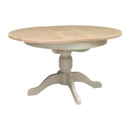 4-6 Seater Round Extending Dining Table - Chester Limestone - The Cotswold Company - thumbnail 6