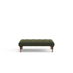 Foot Stool - Forest Green - Matt Velvet - Amelia Small - The Cotswold Company - thumbnail 7