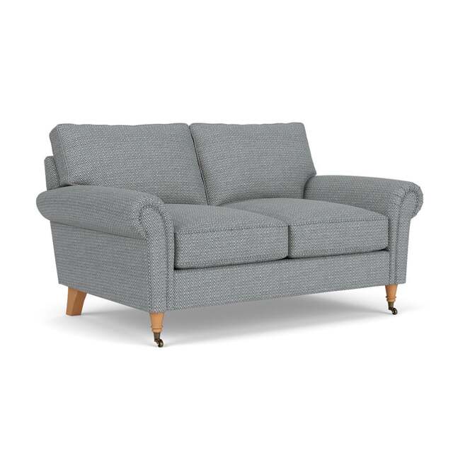 2 Seater Sofa - Navy - Herringbone Weave - Osbourne - The Cotswold Company - image 1