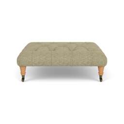 Foot Stool - Apple - Herringbone Weave - Amelia - The Cotswold Company - thumbnail 2