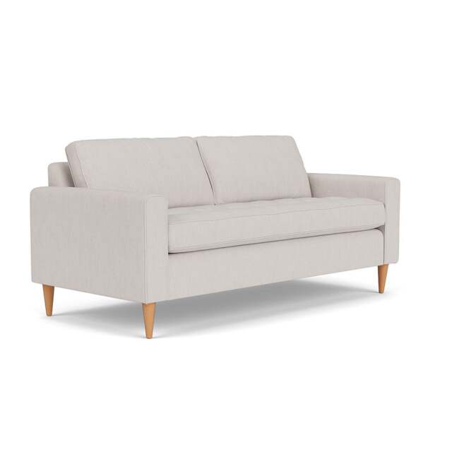 3 Seater Sofa - Soft White - Luxury Italian Linen - Saxon - The Cotswold Company - image 1