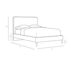 Ellis Double Classic Bedstead - Natural - House Linen Mix - The Cotswold Company - thumbnail 5
