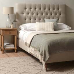 Calvert Super King Classic Bedstead - Dusky Rose - Eco Chenille - The Cotswold Company - thumbnail 4