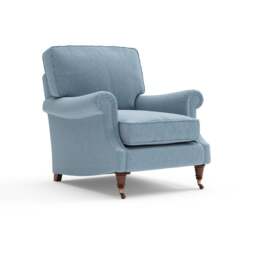 Armchair - Teal marl - Rustic weave - Taylor High Back - The Cotswold Company - thumbnail 5
