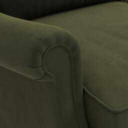 4 Seater Sofa - Forest Green - Matt Velvet - Taylor High Back - The Cotswold Company - thumbnail 4
