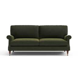 4 Seater Sofa - Forest Green - Matt Velvet - Taylor High Back - The Cotswold Company - thumbnail 6