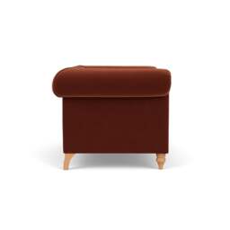 2 Seater Sofa - Brick - Matt Velvet - Rayner - The Cotswold Company - thumbnail 3