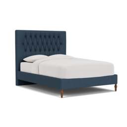 Calvert Double Classic Bedstead - Indigo - House Linen Mix - The Cotswold Company - thumbnail 1
