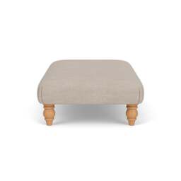 Foot Stool - Natural - Luxury Italian Linen - Clara - The Cotswold Company - thumbnail 3