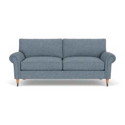 3 Seater Sofa - Mid Blue - Aquaclean Oxford - Osbourne - The Cotswold Company - thumbnail 2
