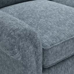 3 Seater Sofa - Mid Blue - Aquaclean Oxford - Osbourne - The Cotswold Company - thumbnail 5