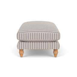 Foot Stool - Indigo - Kingham Stripe - Emily - The Cotswold Company - thumbnail 3