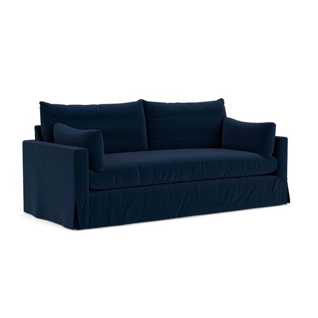 4 Seater Sofa - Deep Blue - Matt Velvet - Ashton - The Cotswold Company - image 1
