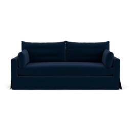 4 Seater Sofa - Deep Blue - Matt Velvet - Ashton - The Cotswold Company - thumbnail 2