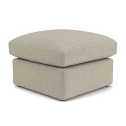 Foot Stool - Natural - Eco Chenille - Clarke Small - The Cotswold Company - thumbnail 1