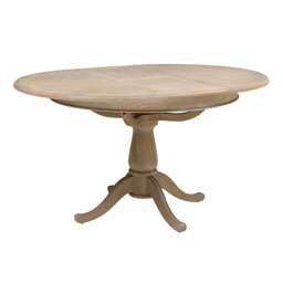 Camille Limewash Oak 4 - 6 Seater Extending Round Dining Table - The Cotswold Company - thumbnail 4