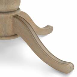Camille Limewash Oak 4 - 6 Seater Extending Round Dining Table - The Cotswold Company - thumbnail 7