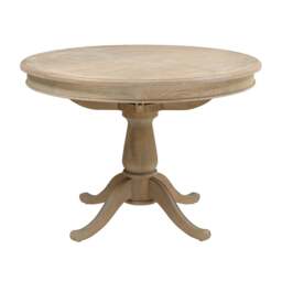 Camille Limewash Oak 4 - 6 Seater Extending Round Dining Table - The Cotswold Company - thumbnail 5