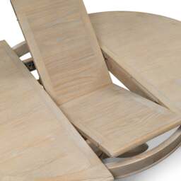 Camille Limewash Oak 4 - 6 Seater Extending Round Dining Table - The Cotswold Company - thumbnail 6