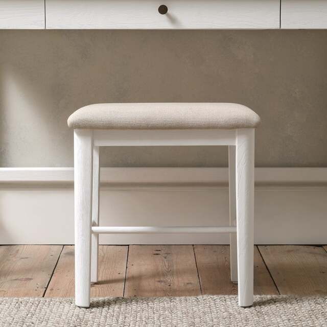 Dressing Table Stool - Berkeley White Oak - The Cotswold Company - image 1