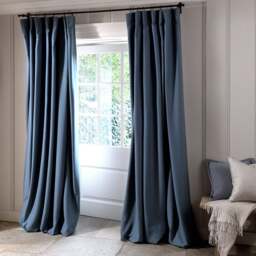 Curtain Pair 117x137cm - Apsley Stormy Sea - The Cotswold Company - thumbnail 1
