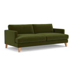 4 Seater Sofa - Forest Green - Matt Velvet - Jackson - The Cotswold Company