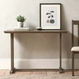 Notgrove Weathered Oak Console Table - The Cotswold Company - thumbnail 2