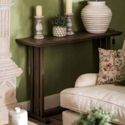 Notgrove Weathered Oak Console Table - The Cotswold Company - thumbnail 1