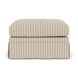 Foot Stool - Sage - Kingham Stripe - Dawson Small - The Cotswold Company - thumbnail 2