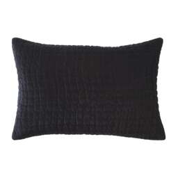 Cotton Velvet Driftline Weave Cushion Navy - Home Accessories - The Cotswold Company - thumbnail 2