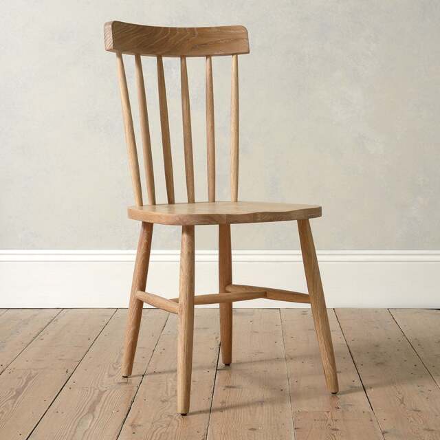 Inglesham Whitewash Oak Spindleback Chair - The Cotswold Company - image 1